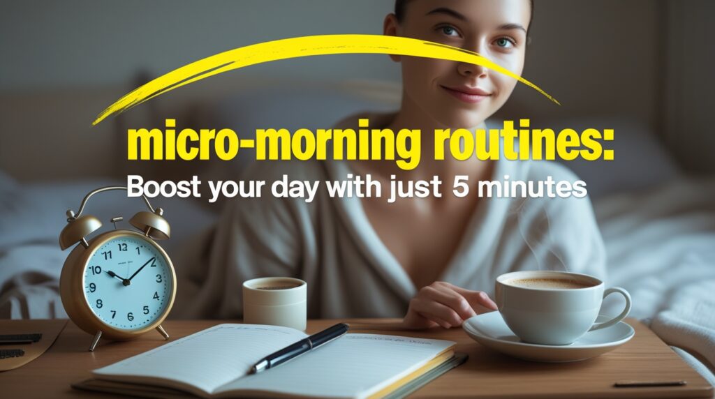 Micro-Morning Routines: Boost Your Day with Just 5 Minutes