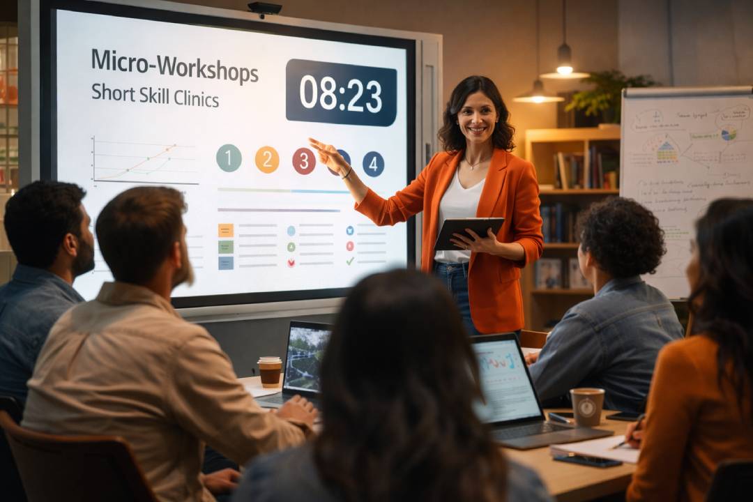 Micro-Workshops Short Skill Clinics (30–90 Minutes) Rapid Learning Revolution