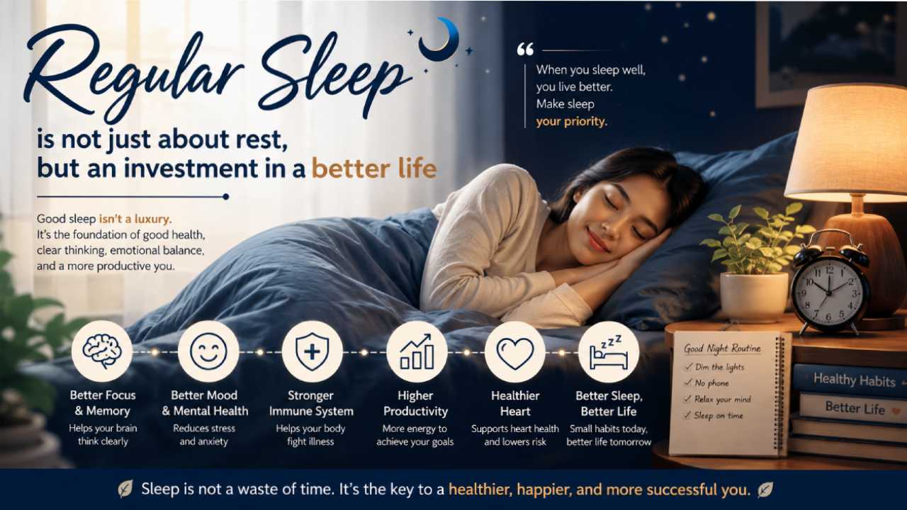Regular sleep is not just about rest, but an investment in a better life