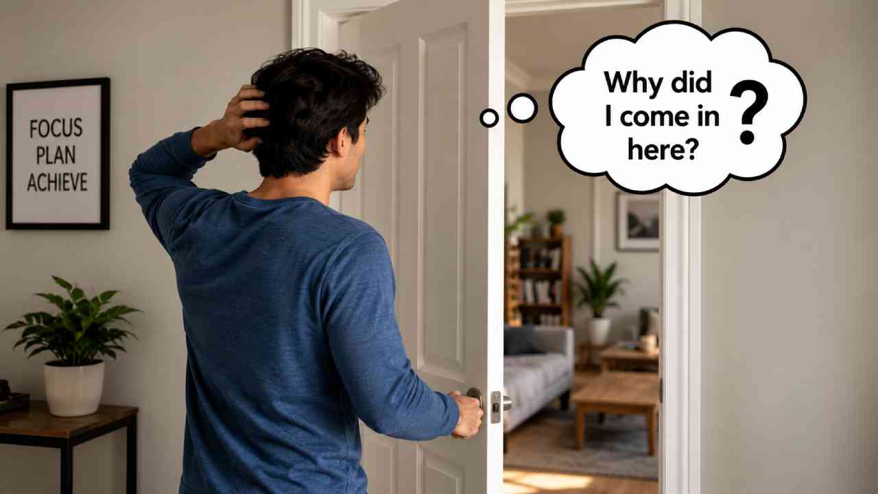 Why Do We Forget Why We Entered a Room?